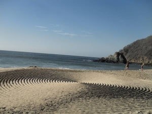 Mazunte beach spiral Mazunt beach